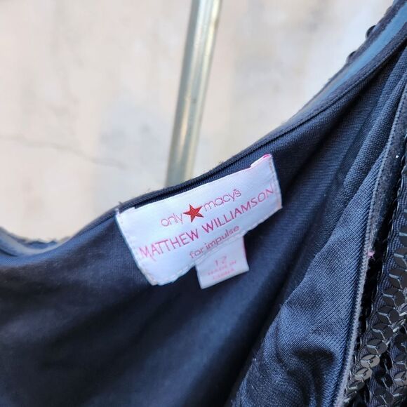 Matthew Williamson beaded sequined single shoulder cocktail dress - Picture 2 of 9